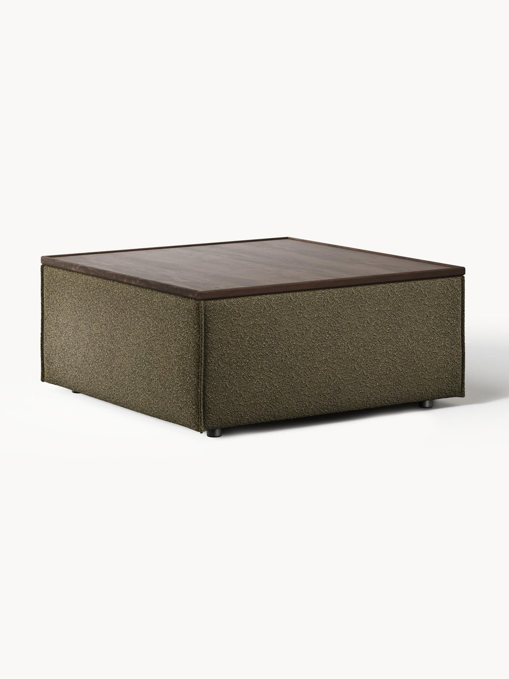 Edenhall Bouclé Ottoman with Storage