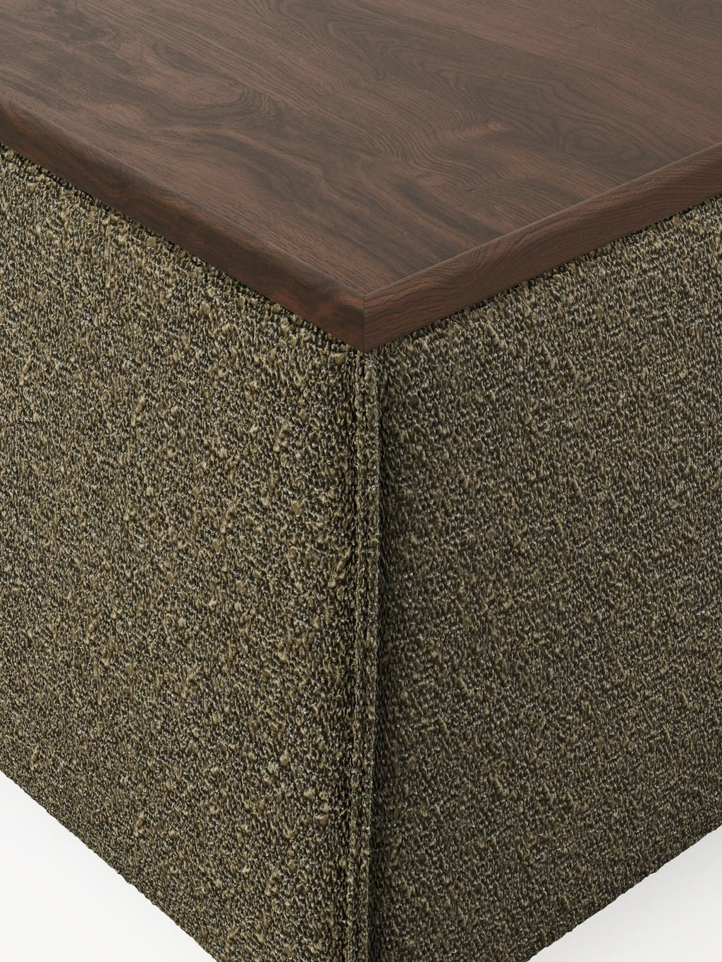 Edenhall Bouclé Ottoman with Storage