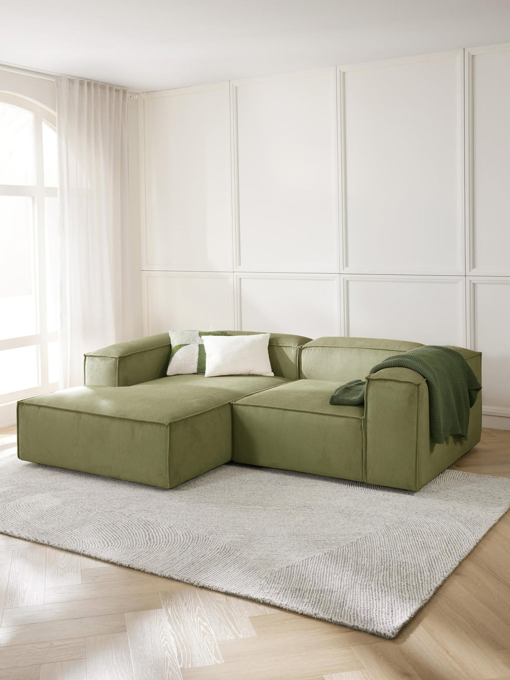 Edenhall Corduroy Modular Corner Sofa (2-seater)