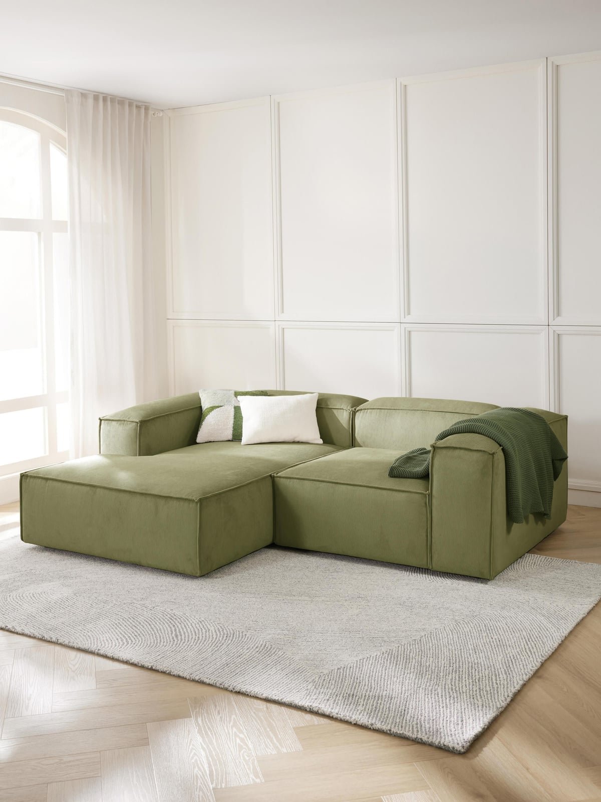 Edenhall Corduroy Modular Corner Sofa (2-seater)