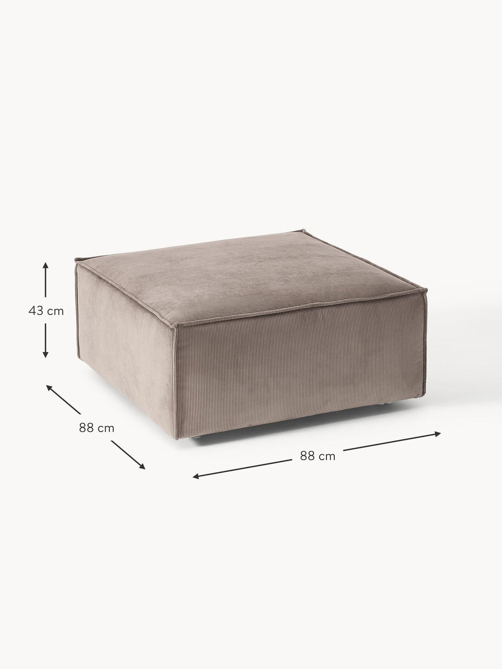 Edenhall Corduroy Ottoman