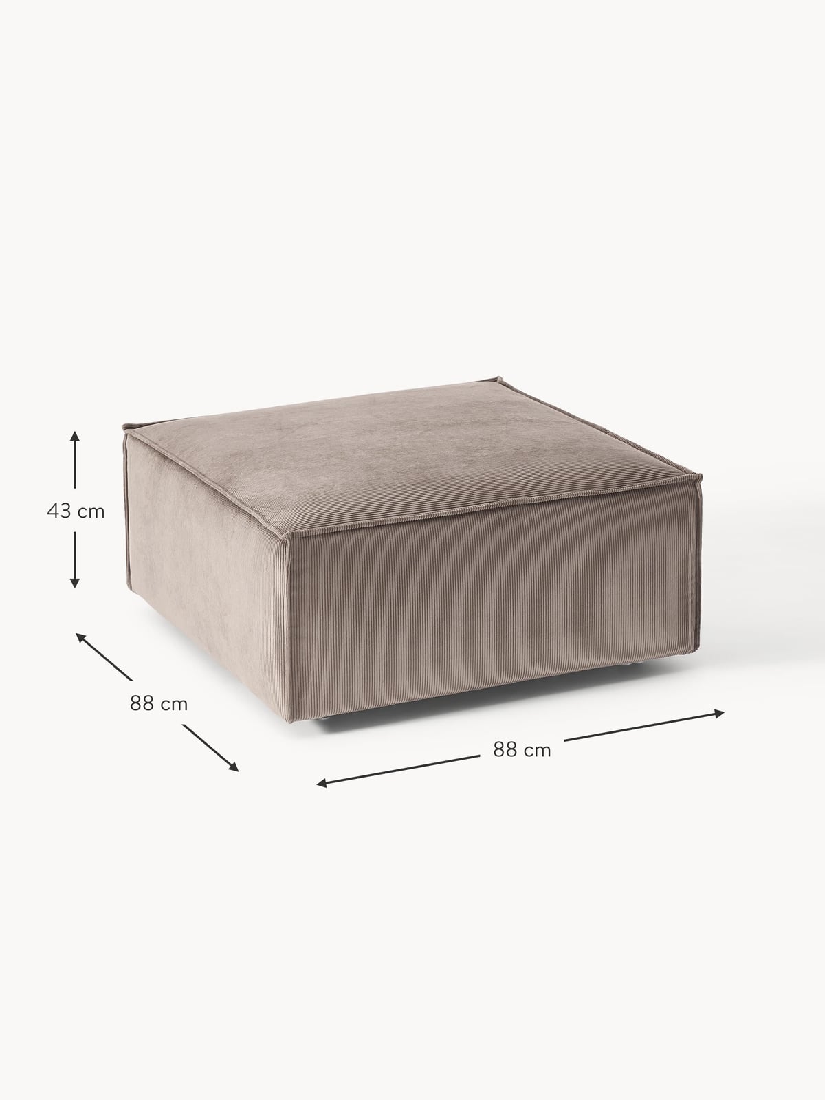 Edenhall Corduroy Ottoman