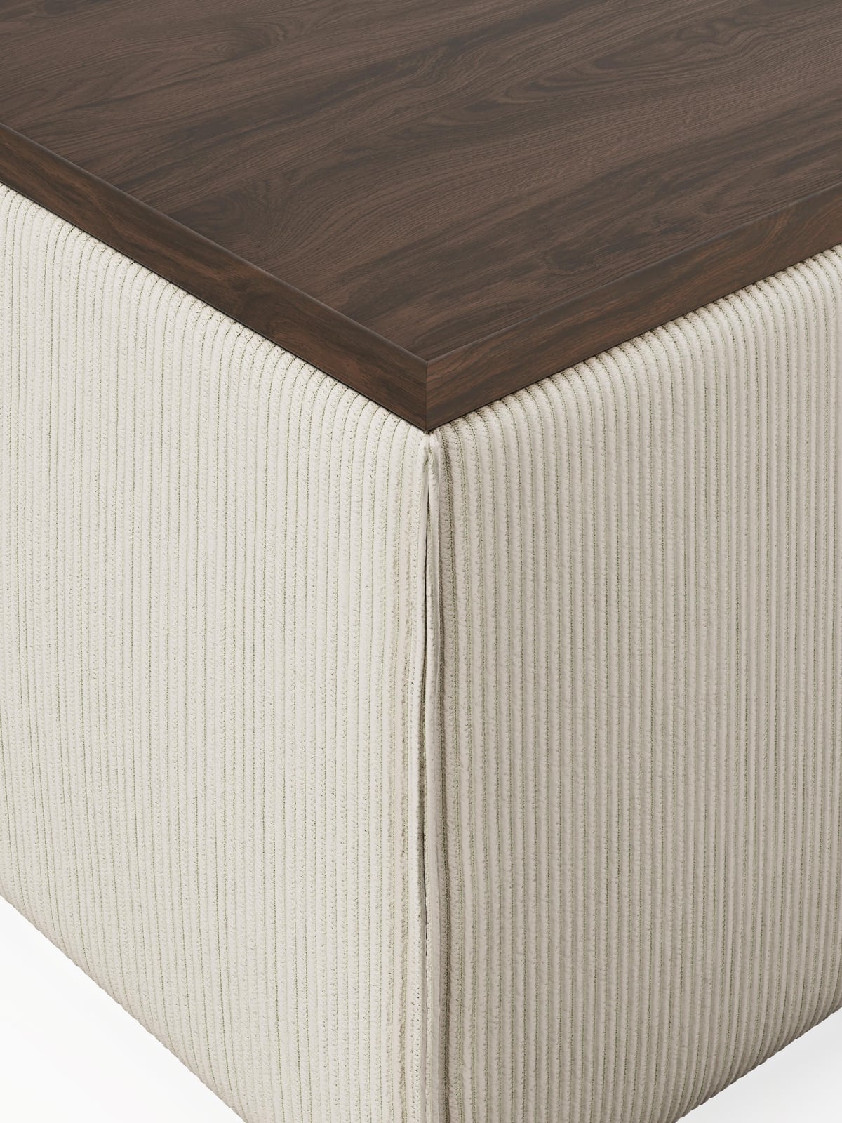 Edenhall Corduroy Ottoman with Storage