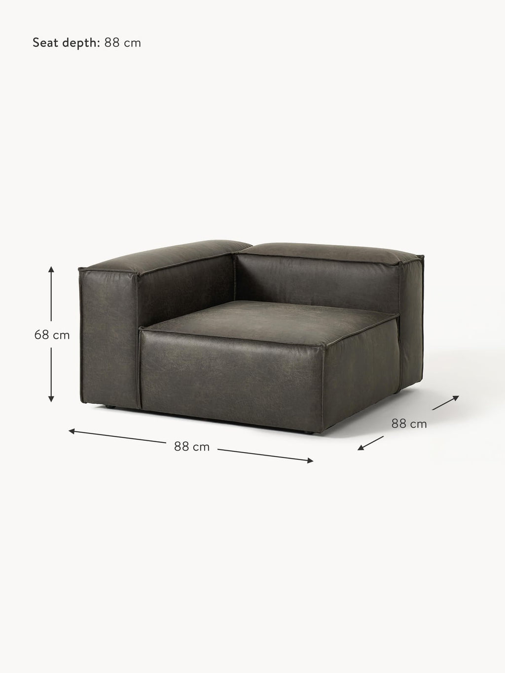 Edenhall Leather Corner Module
