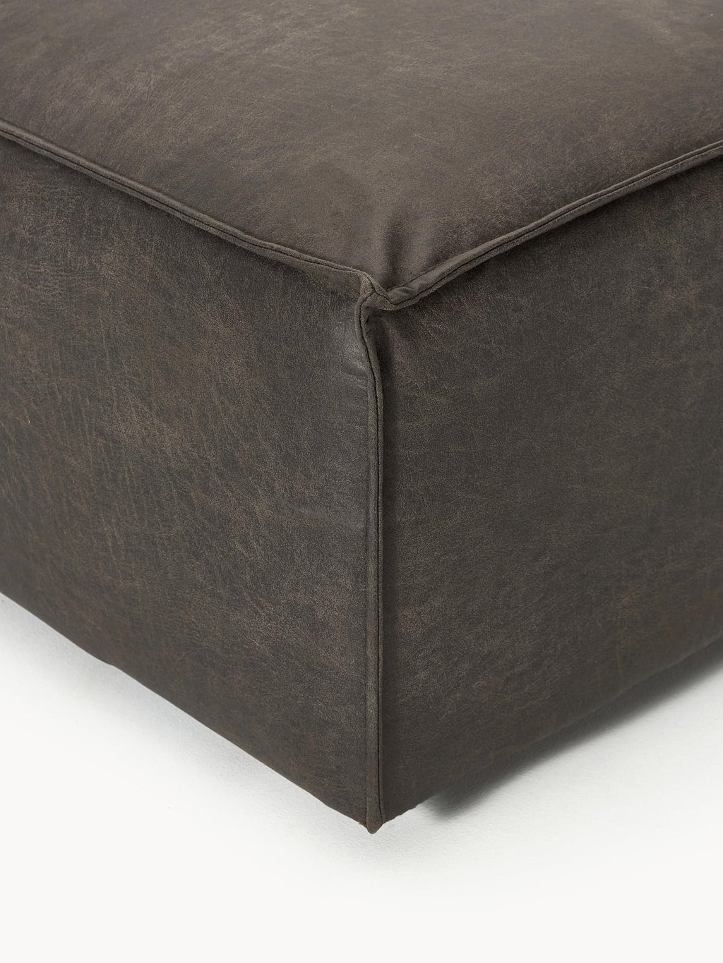 Edenhall Leather Ottoman