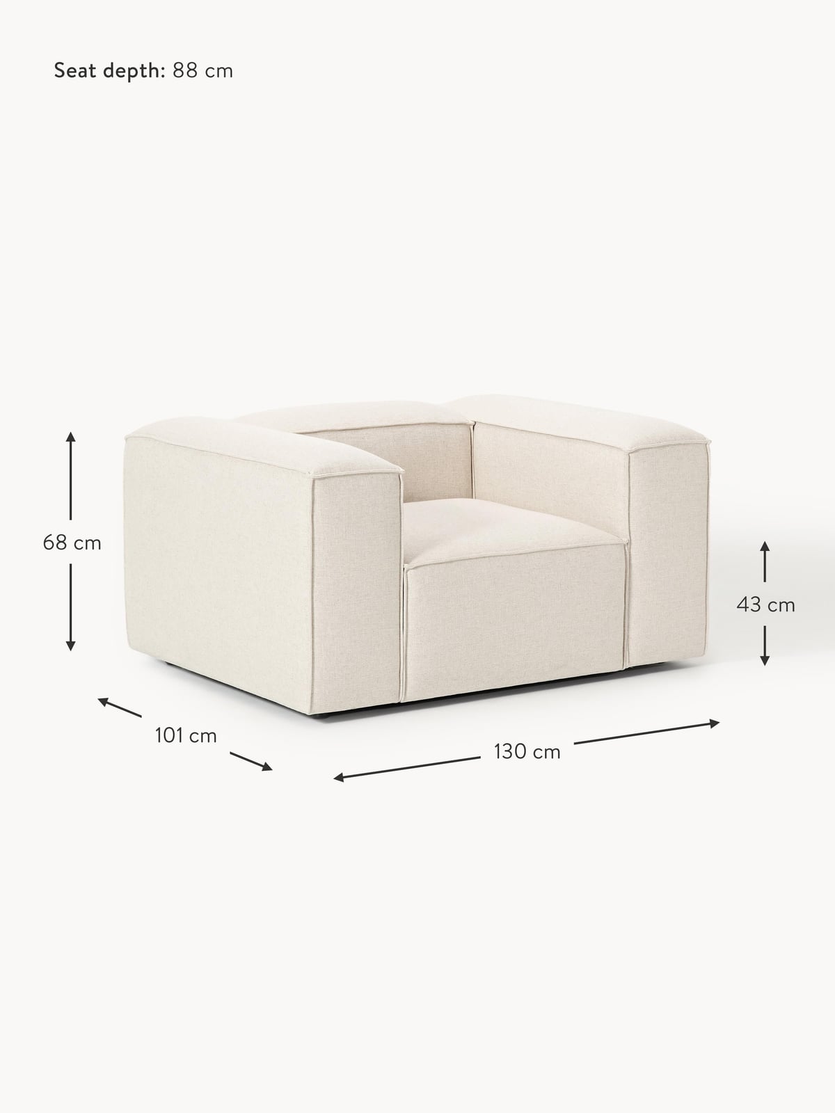 Edenhall Linen Blend Armchair