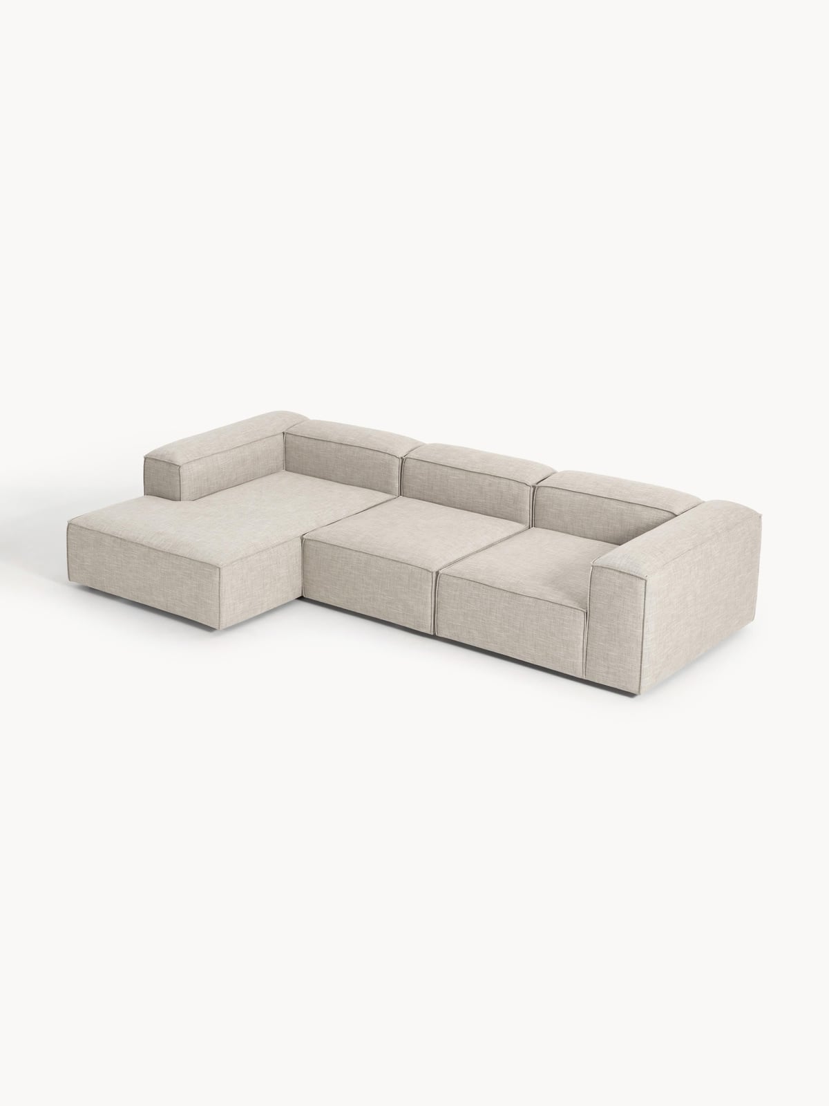 Edenhall Linen Blend Modular Corner Sofa (4-seater)