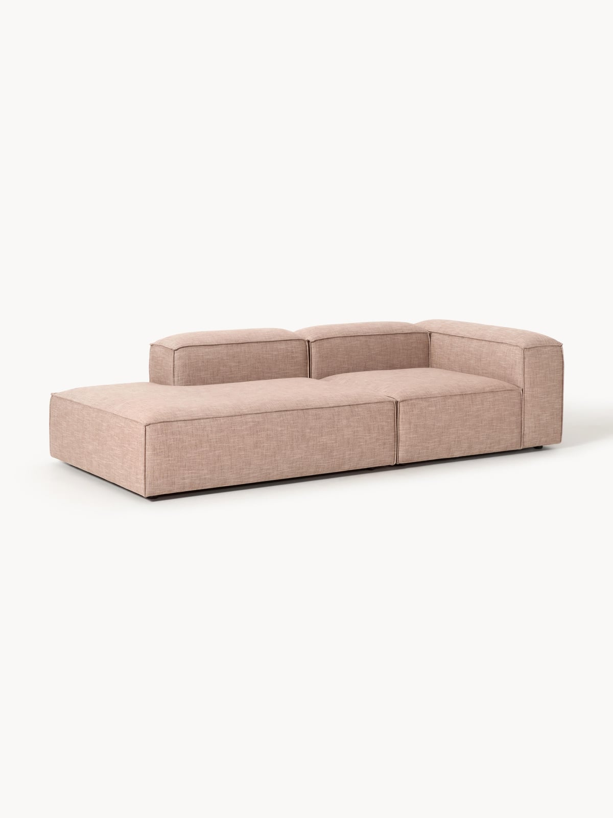 Edenhall Linen Blend Modular Ottoman