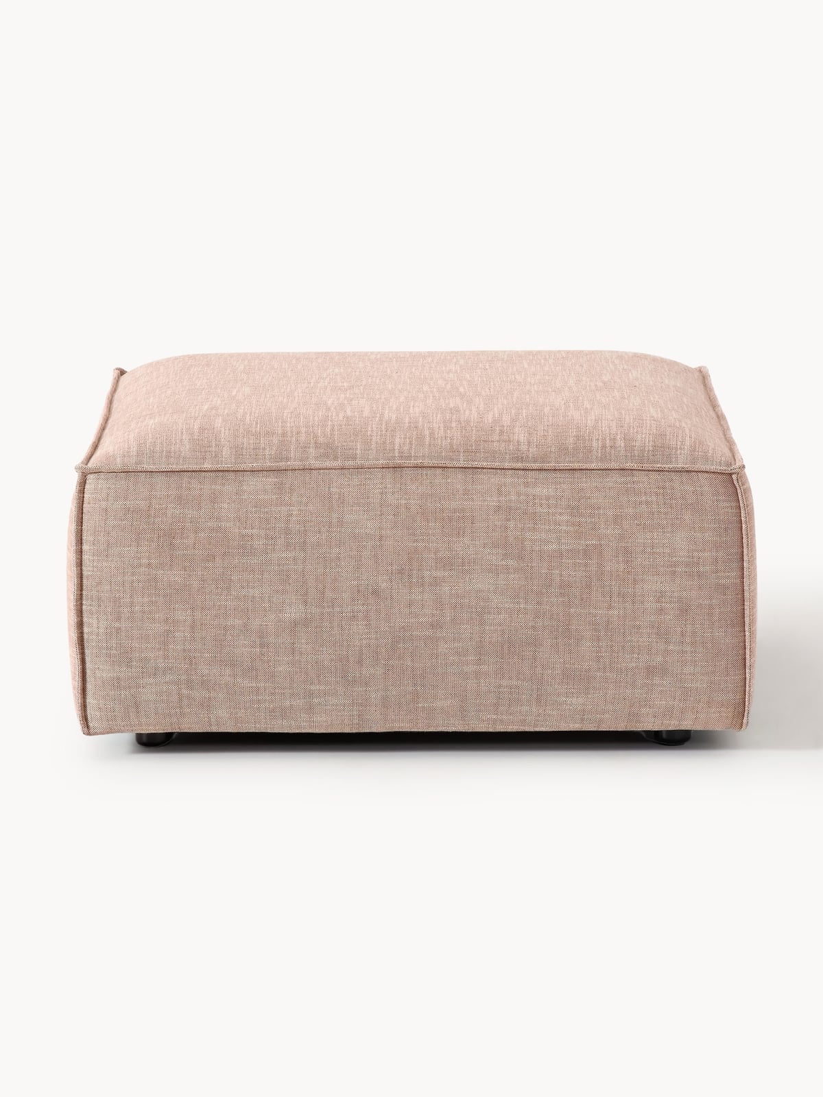 Edenhall Linen Blend Ottoman