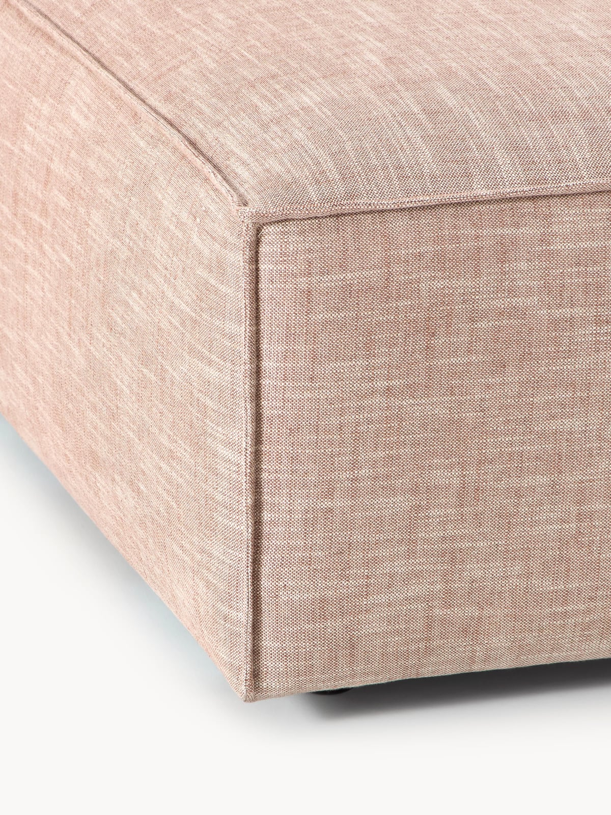 Edenhall Linen Blend Ottoman