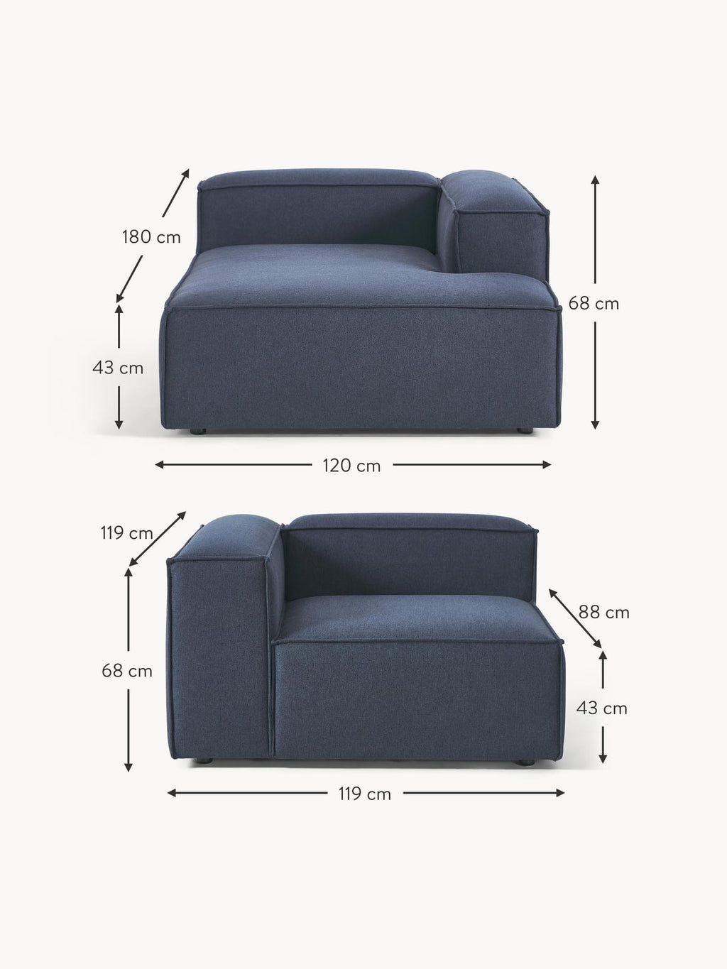 Edenhall Modular Corner Sofa (3-seater)