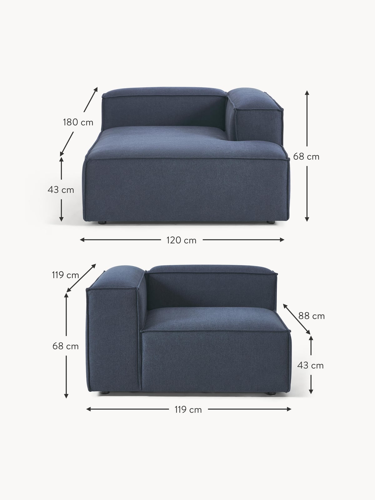 Edenhall Modular Corner Sofa (3-seater)