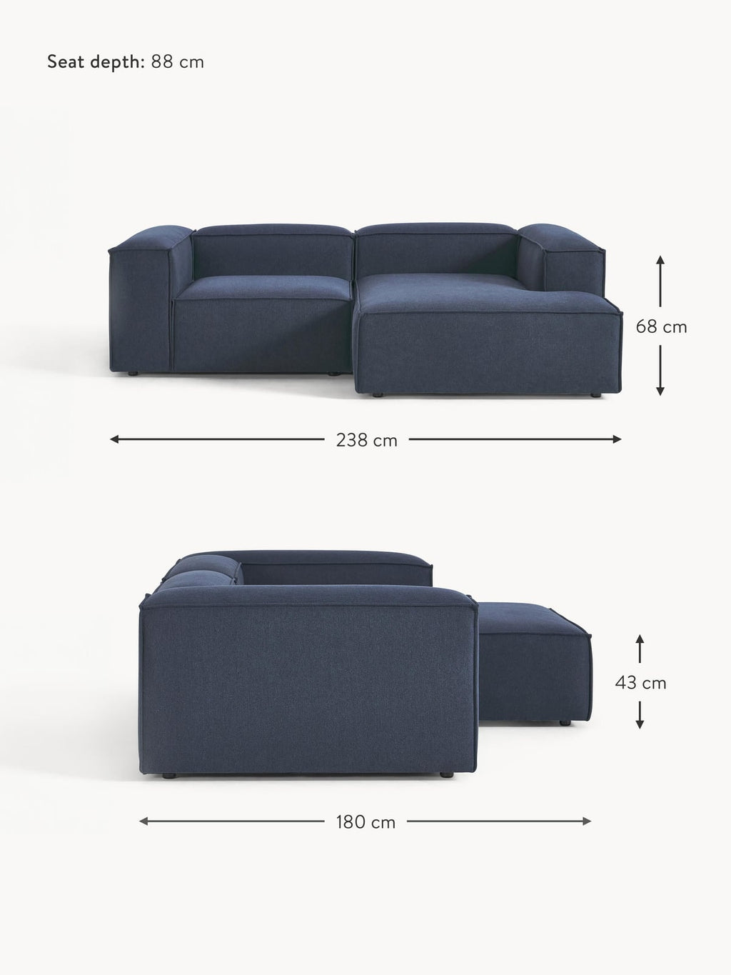 Edenhall Modular Corner Sofa (3-seater)