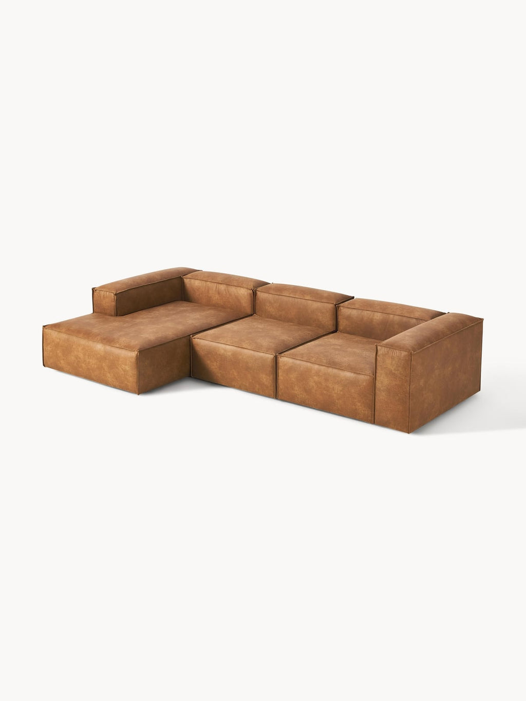 Edenhall Modular Leather Corner Sofa (4-seater)