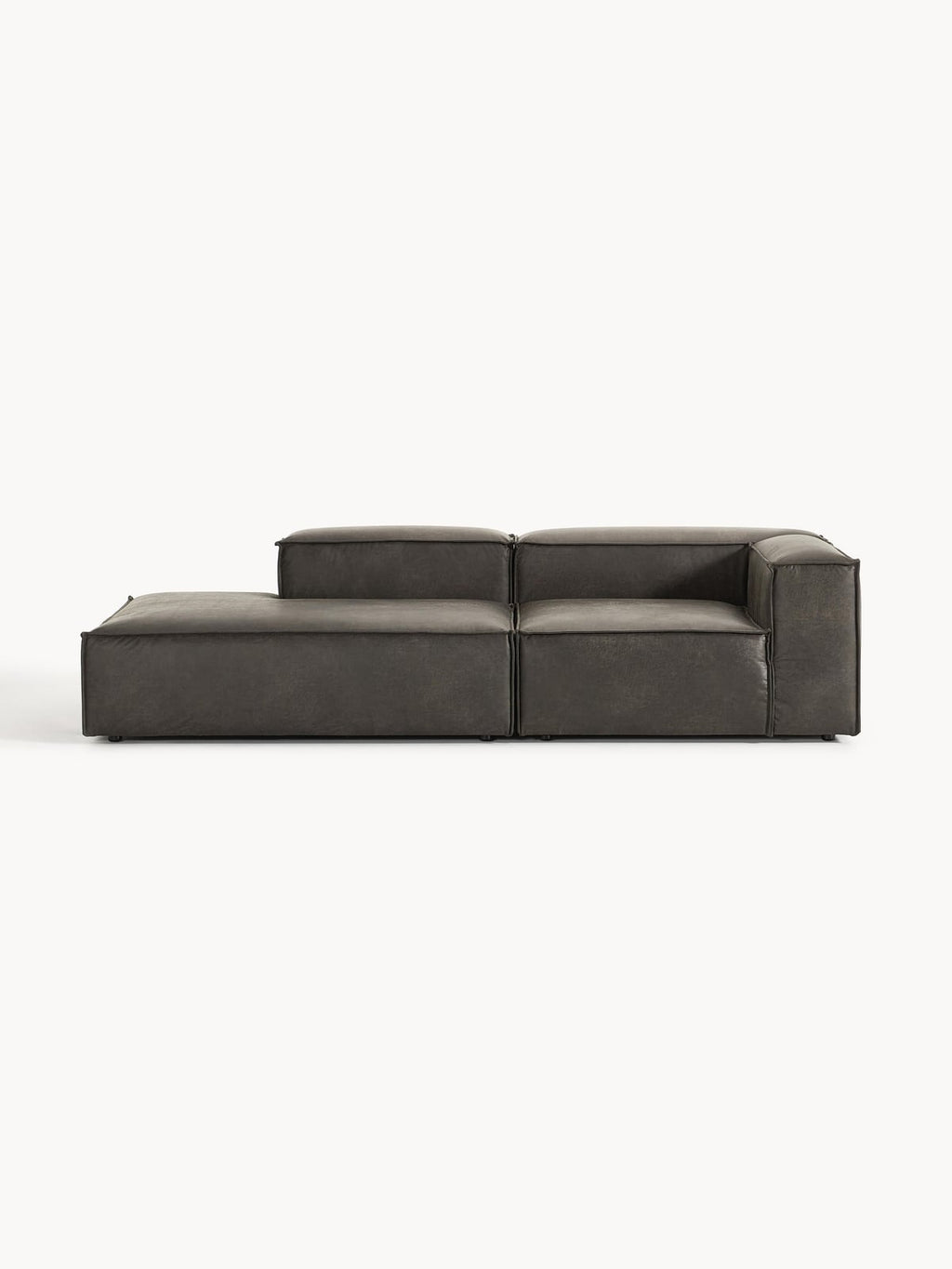 Edenhall Modular Leather Ottoman