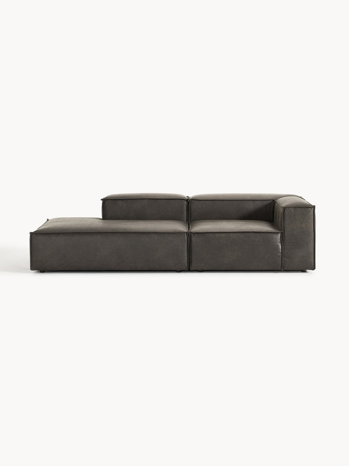 Edenhall Modular Leather Ottoman