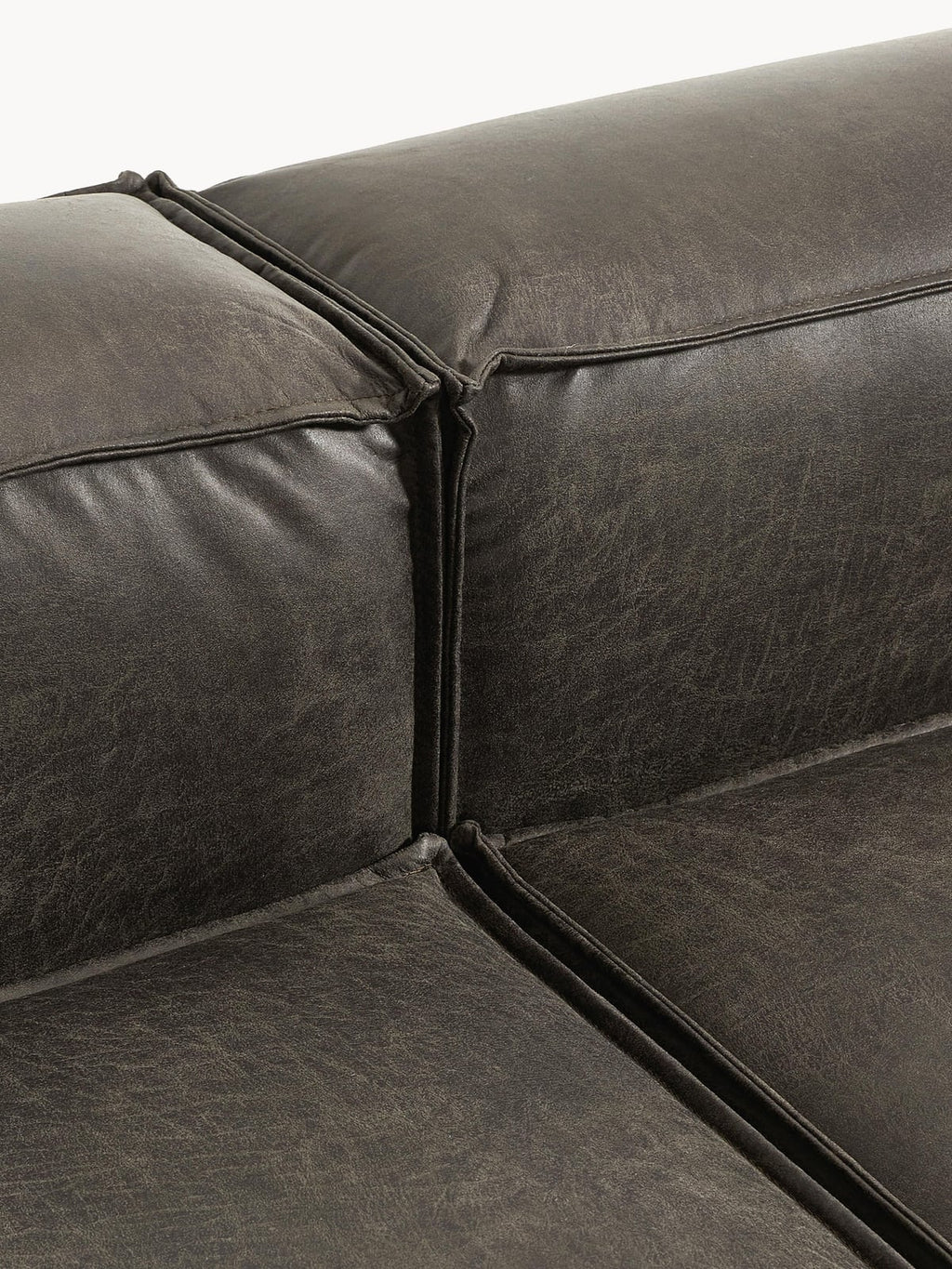 Edenhall Modular Leather Ottoman