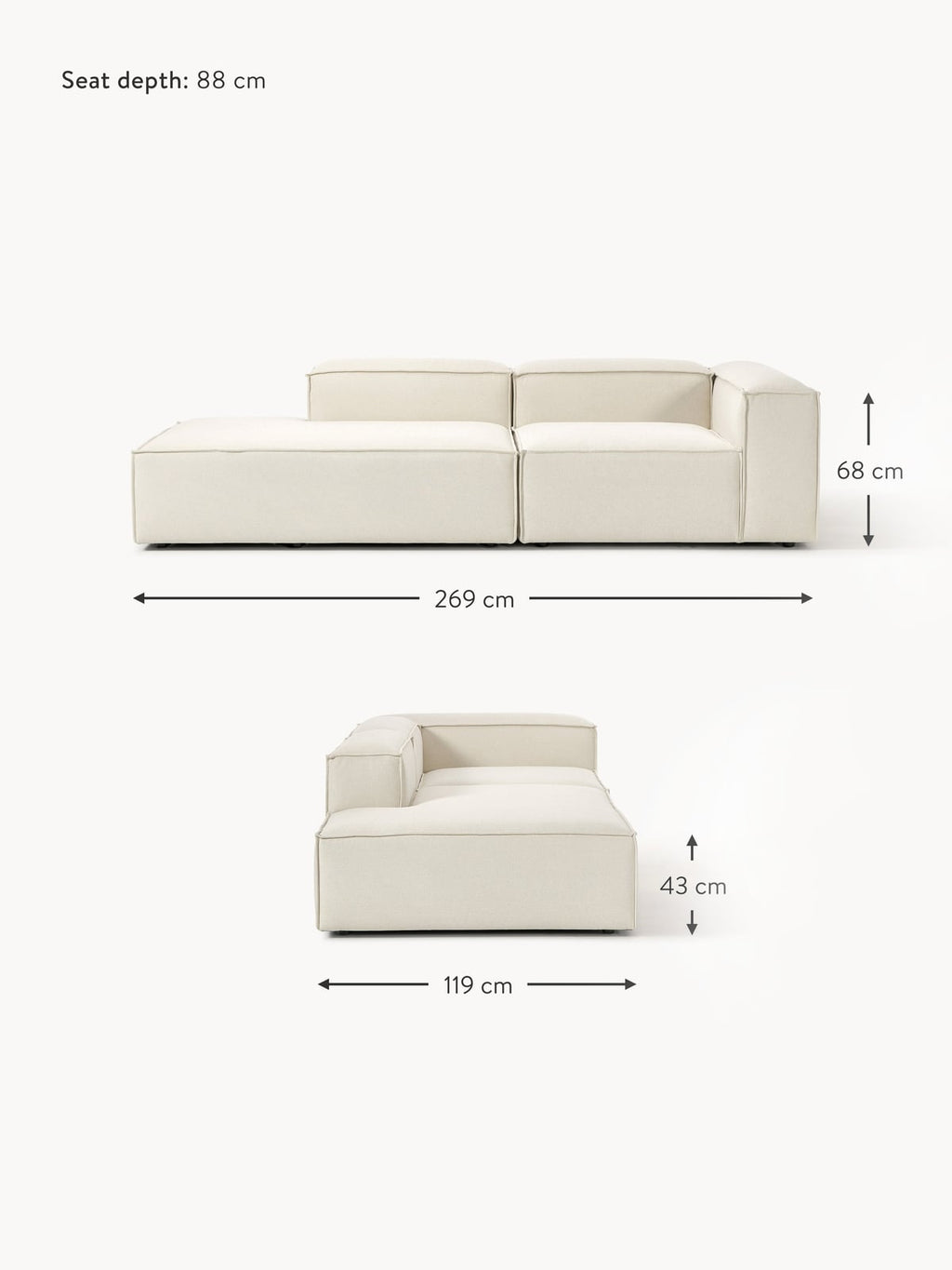Edenhall Modular Ottoman