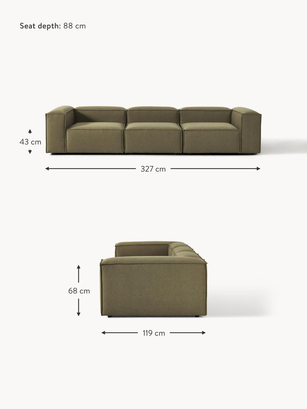 Edenhall Modular Sofa (4-seater)