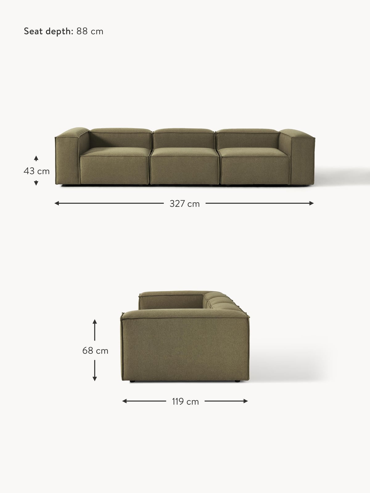 Edenhall Modular Sofa (4-seater)