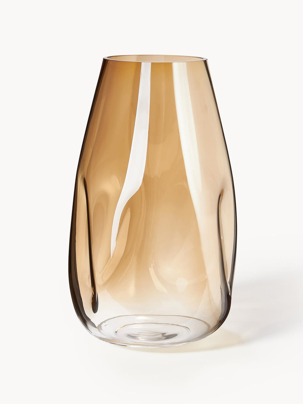 Edenhall Mouth-Blown Glass Vase, H 35 cm