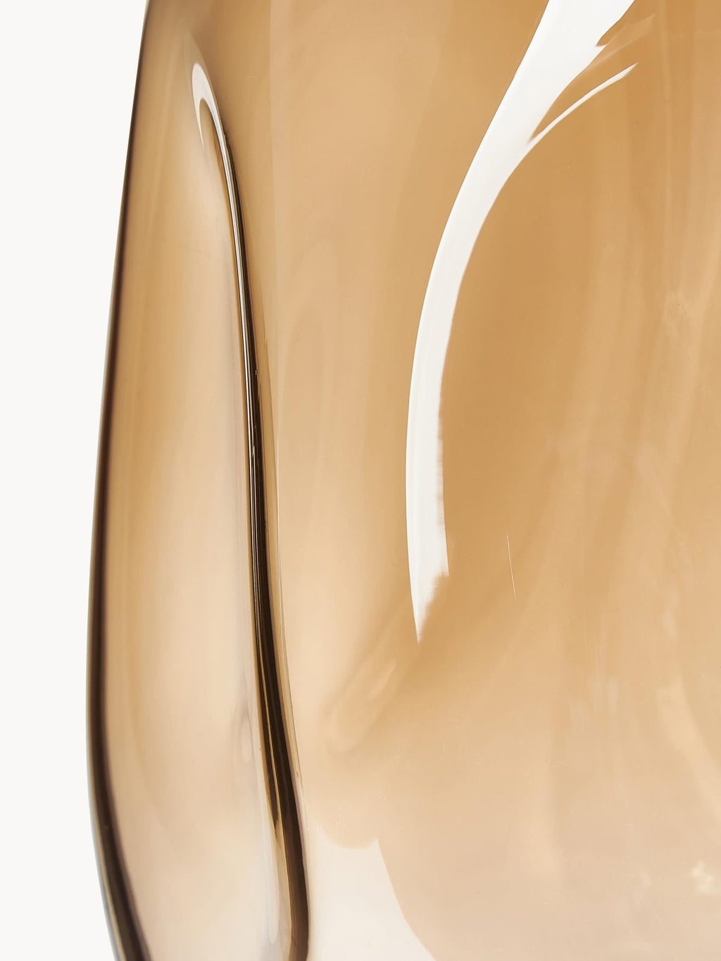 Edenhall Mouth-Blown Glass Vase, H 35 cm