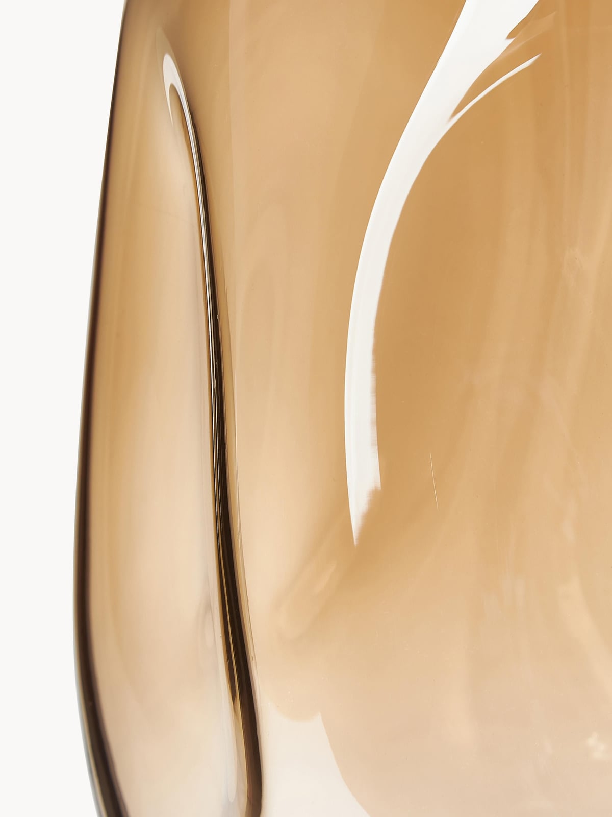 Edenhall Mouth-Blown Glass Vase, H 35 cm
