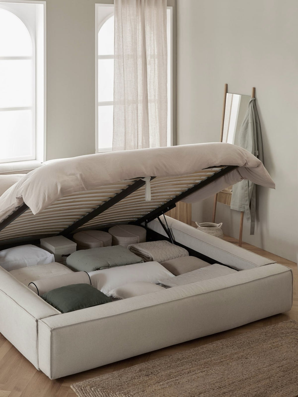 Edenhall Upholstered Bed with Storage Space