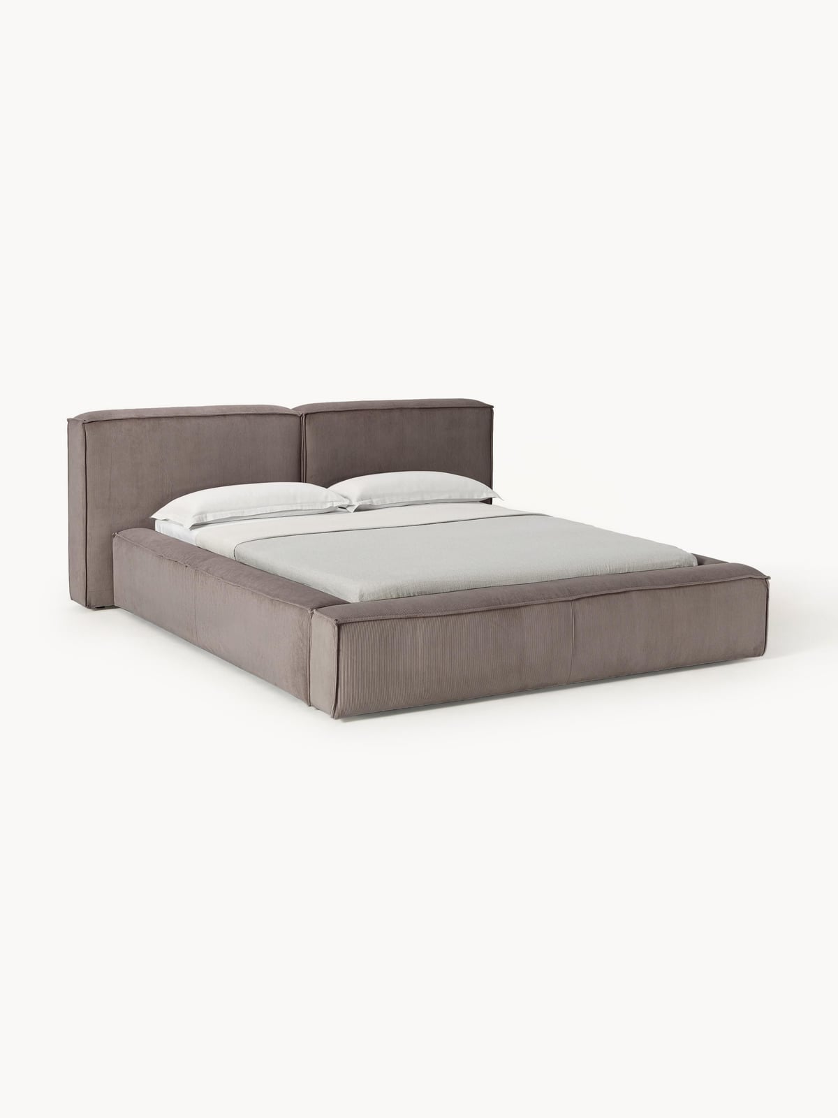 Edenhall Upholstered Corduroy Bed with Storage Space