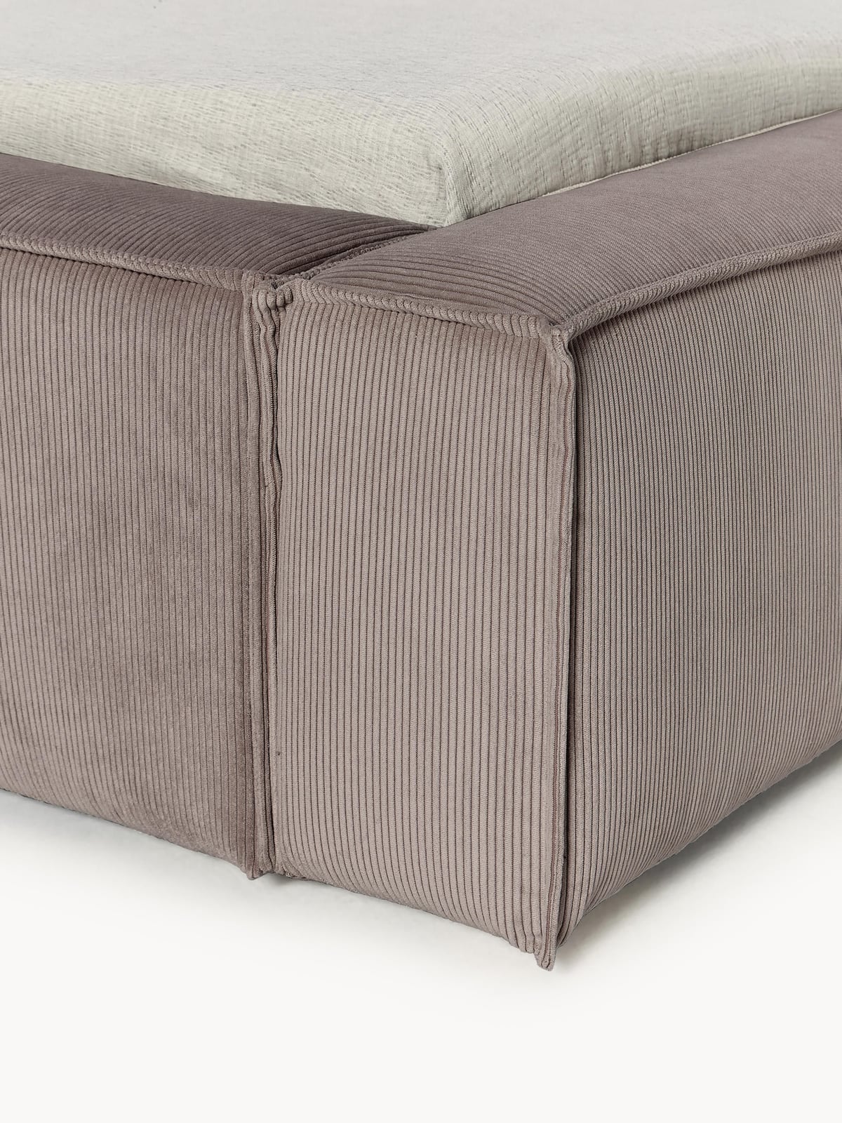 Edenhall Upholstered Corduroy Bed with Storage Space