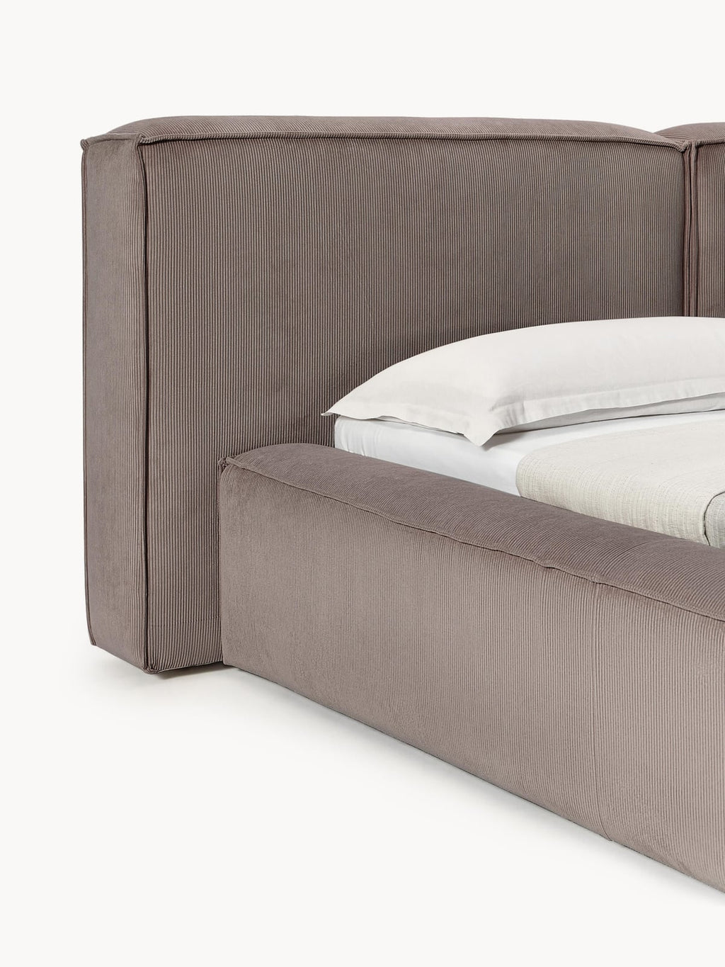 Edenhall Upholstered Corduroy Bed with Storage Space