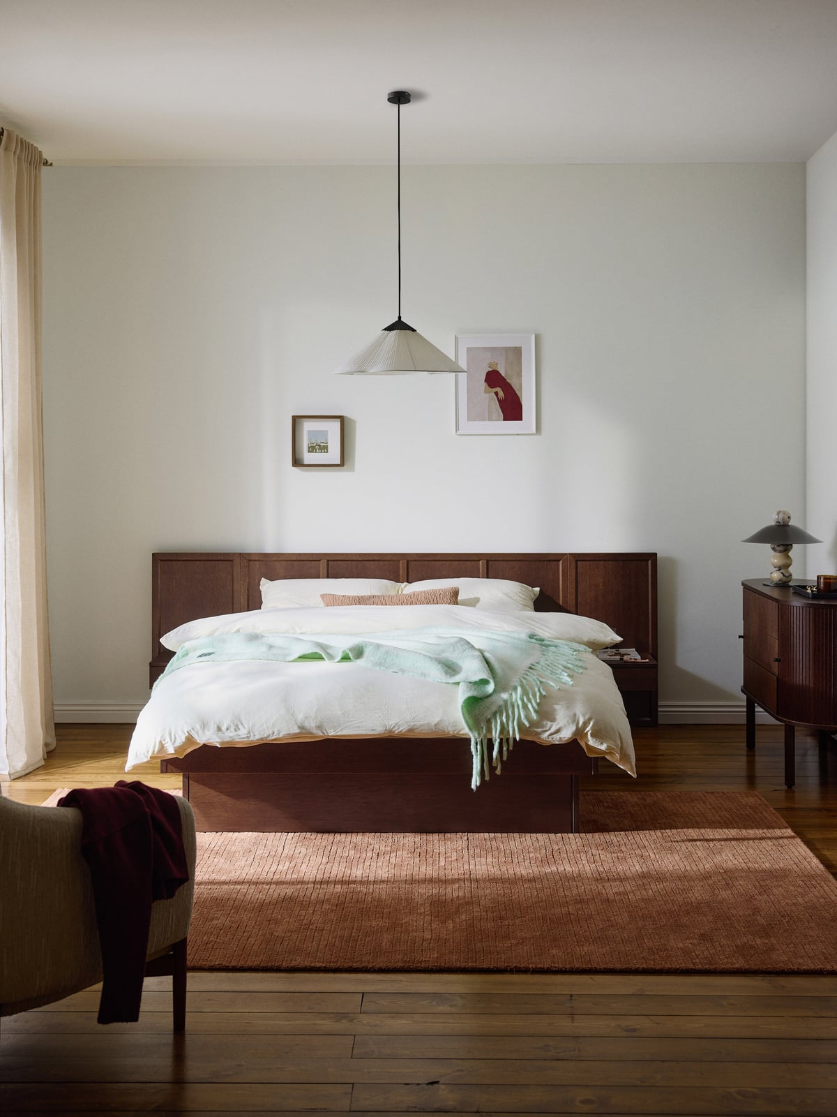 Edgworth Wooden Bed with Drawers Tables and Headboard