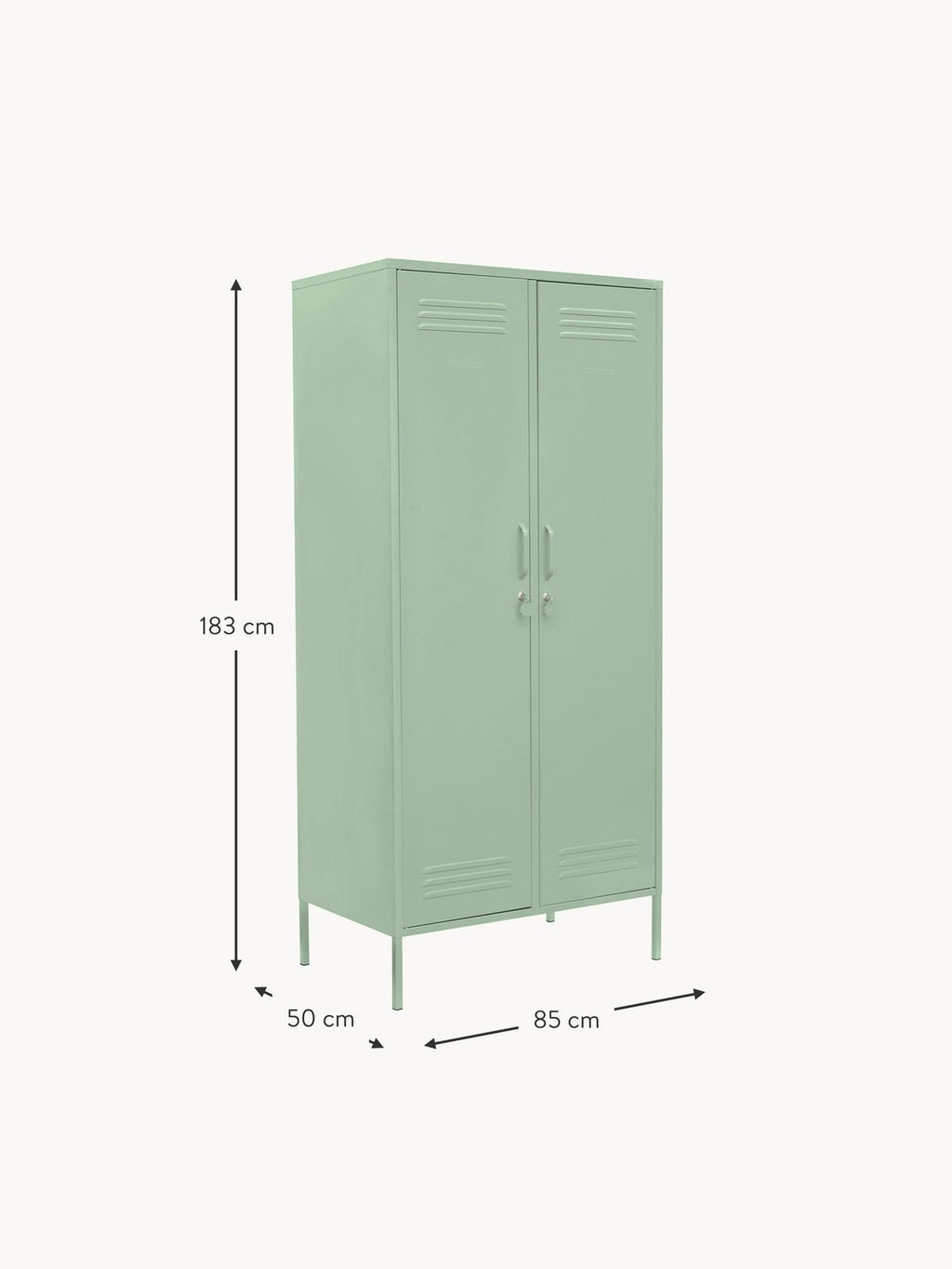 Eldon Small Metal Wardrobe The