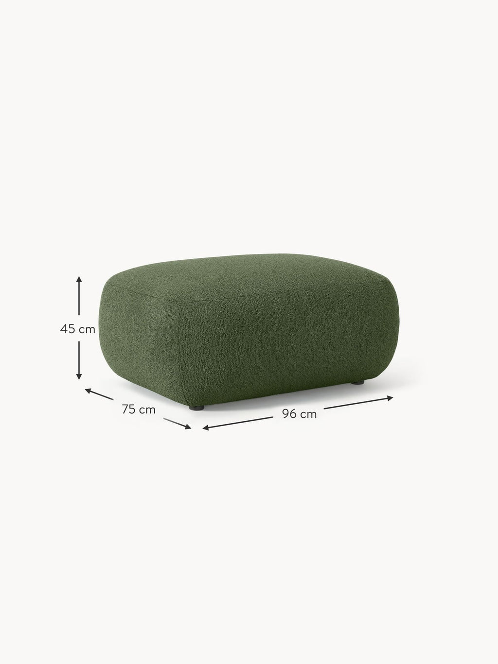 Ellerton Bouclé Ottoman