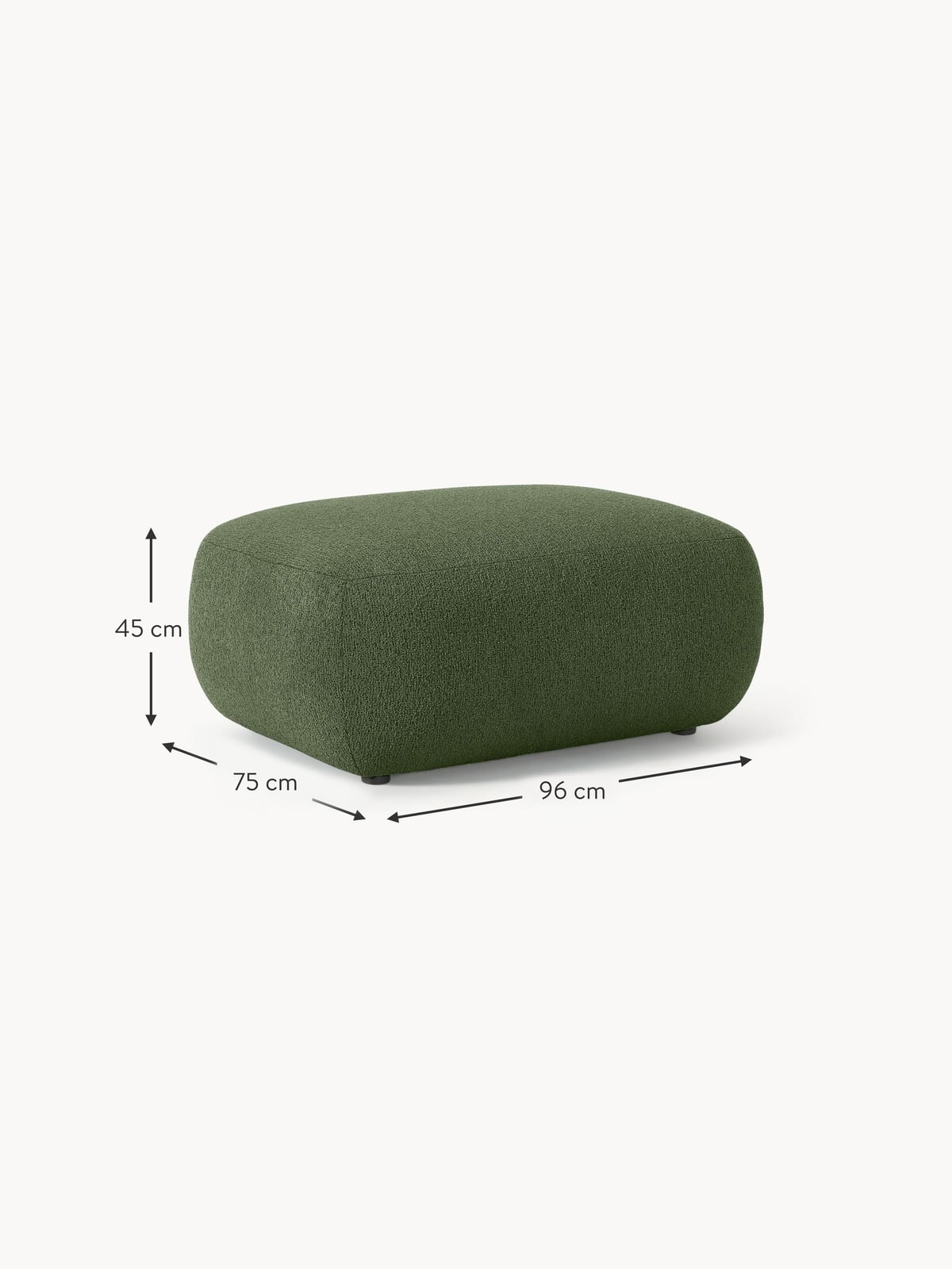 Ellerton Bouclé Ottoman