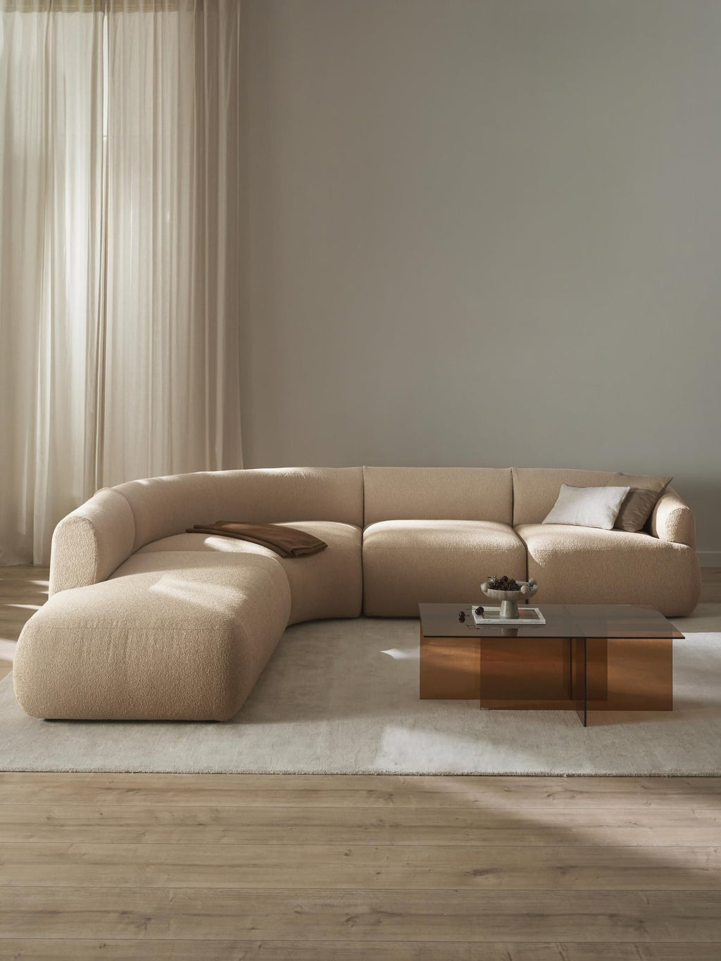 Ellerton Modular Bouclé Corner Sofa (4-seater)