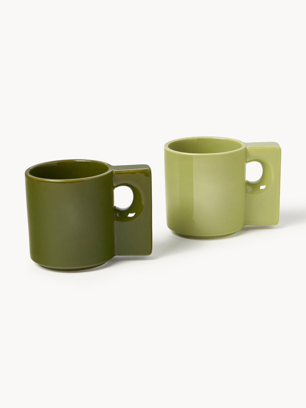 Ellerton Porcelain Mugs, Set of 2