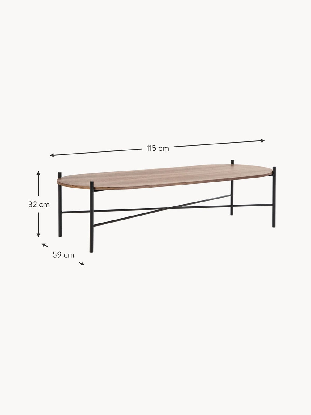 Elsdon Oval Coffee Table