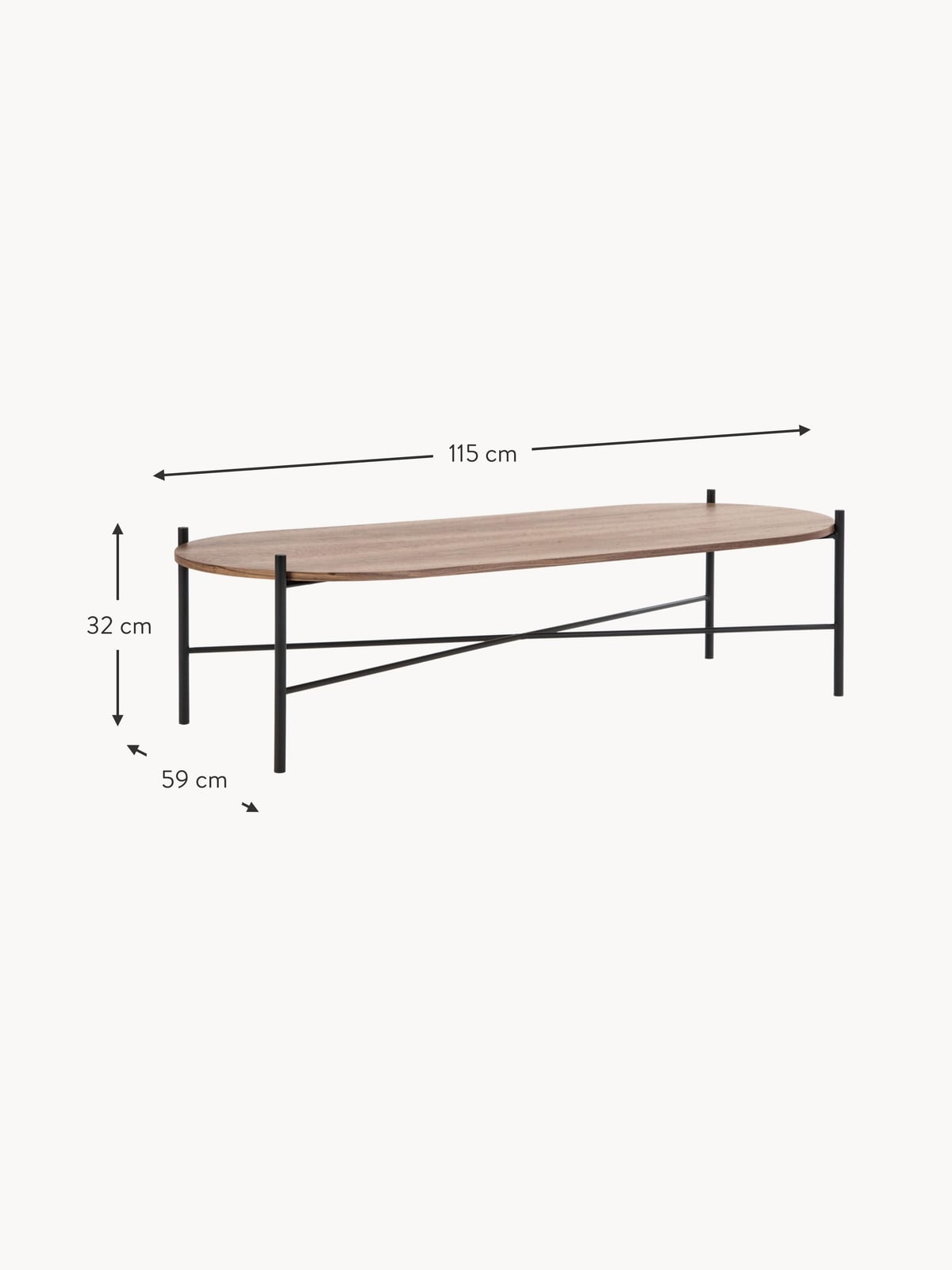 Elsdon Oval Coffee Table
