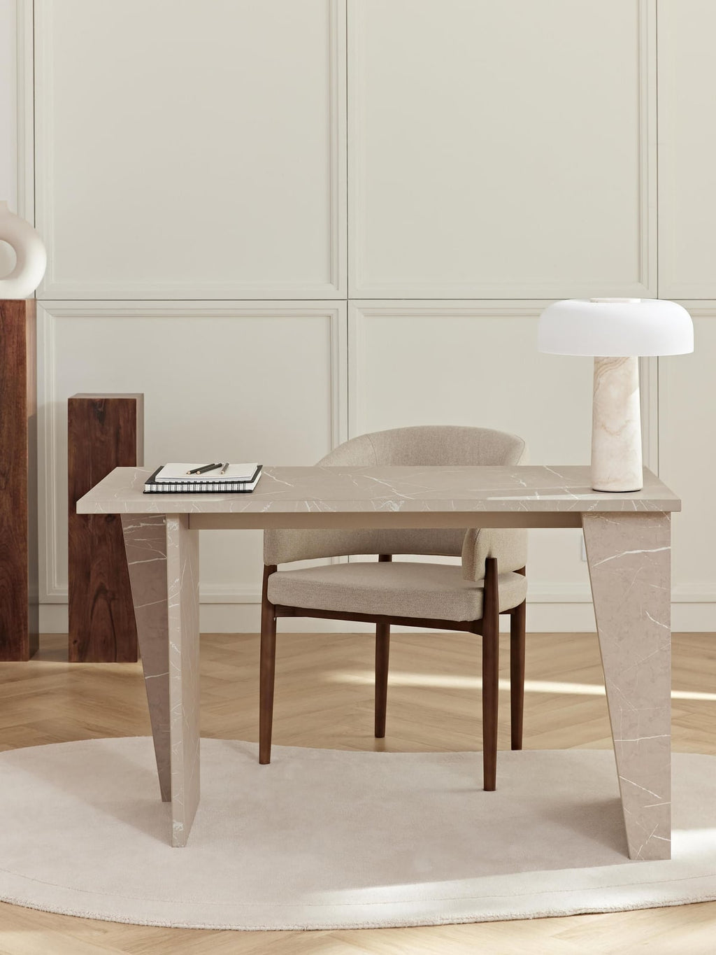 Elterwater Travertine Effect Desk