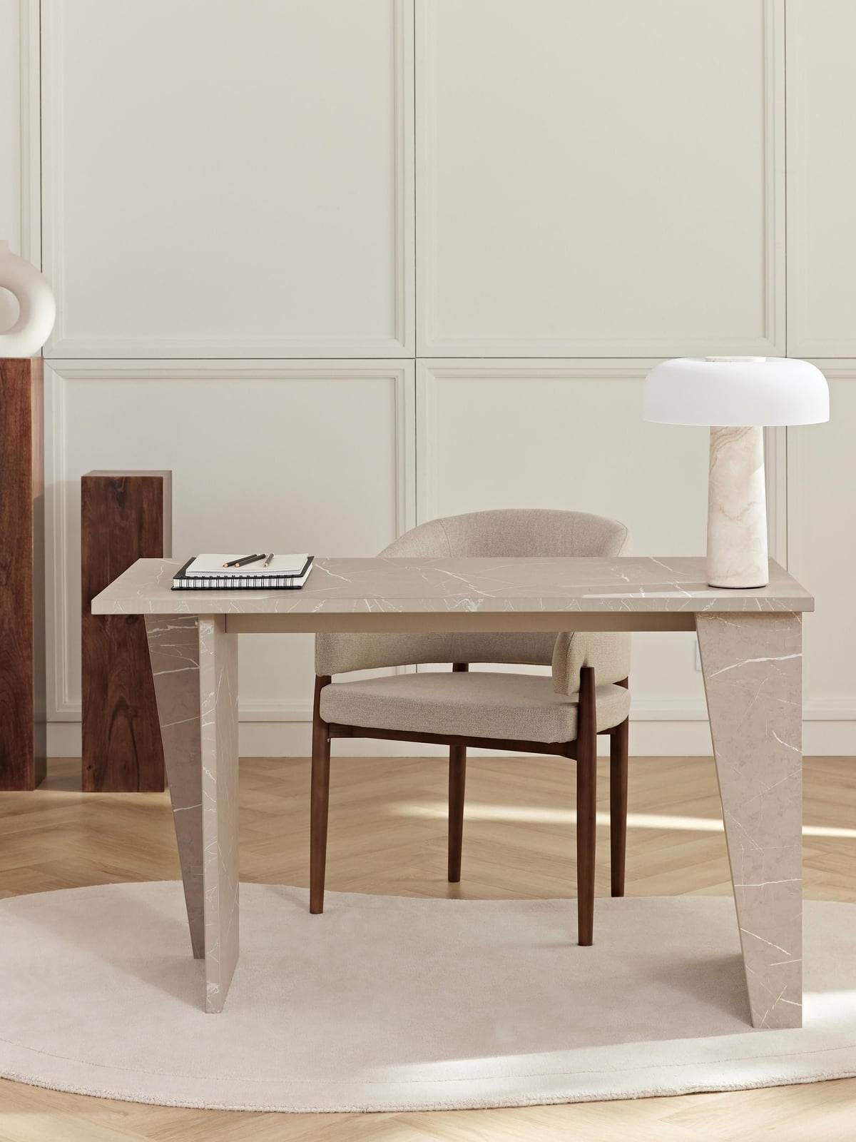 Elterwater Travertine Effect Desk