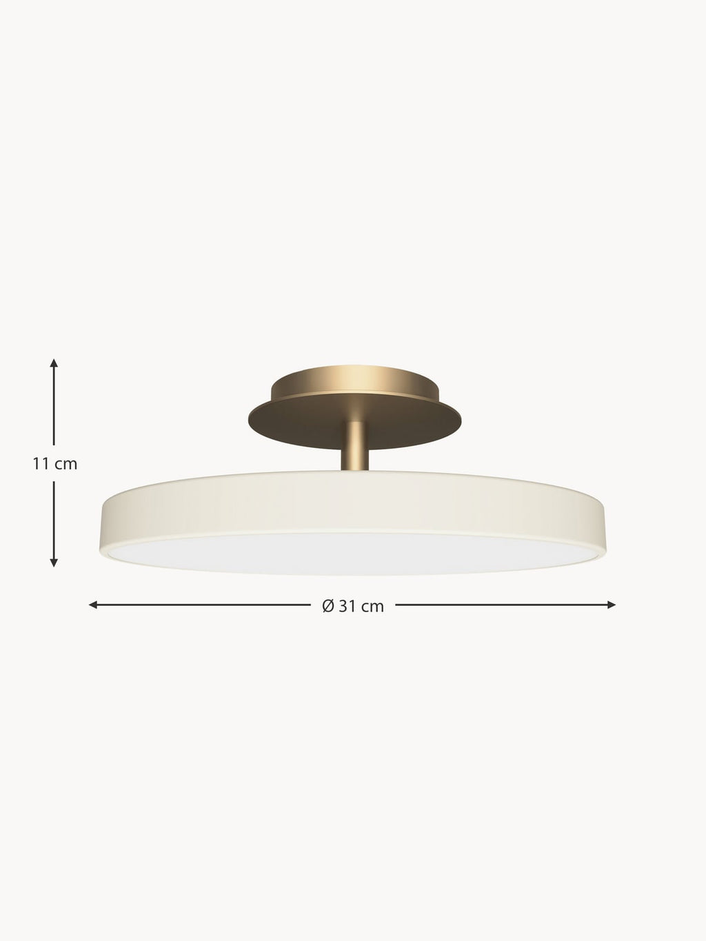 Elvetham Mini Dimmable LED Ceiling Lamp Asteria Up Plus