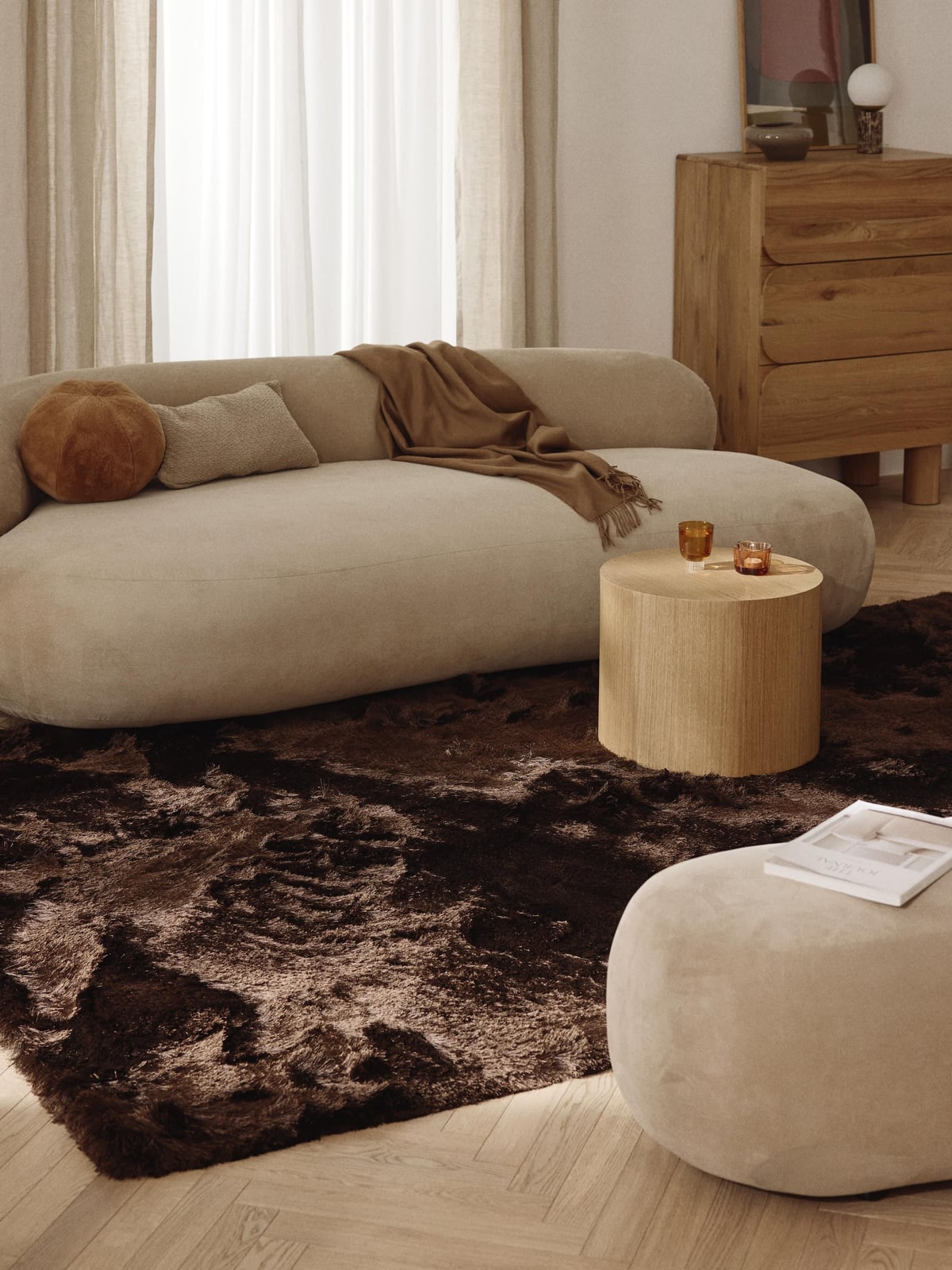 Everly Shiny Long-Pile Rug