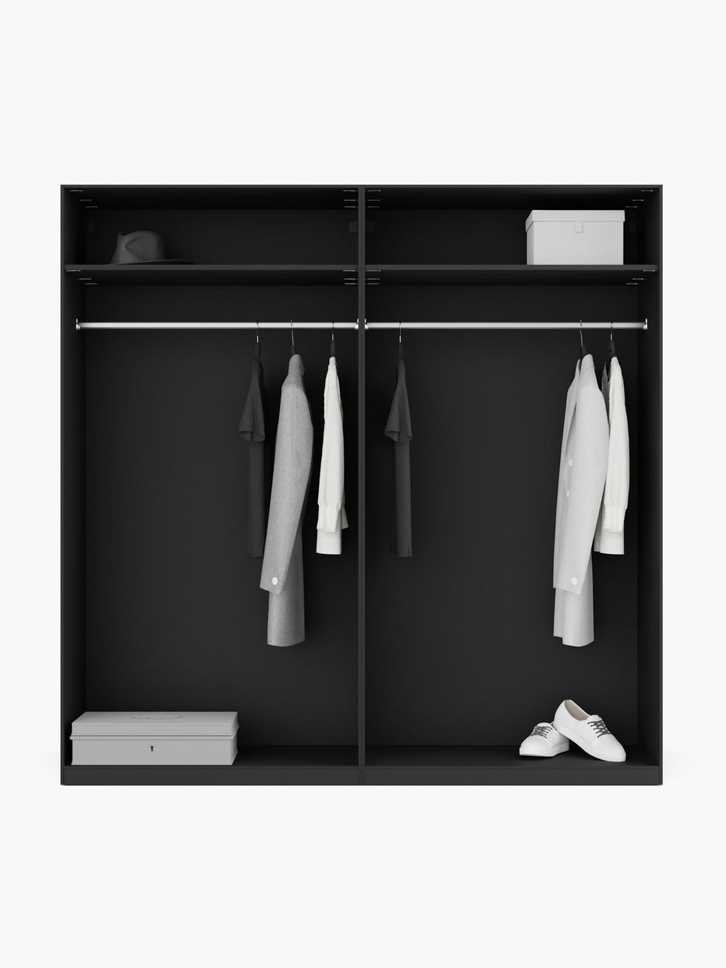 Fairlie Modular Hinge Door Wardrobe, 200 cm Wide, in various sizes