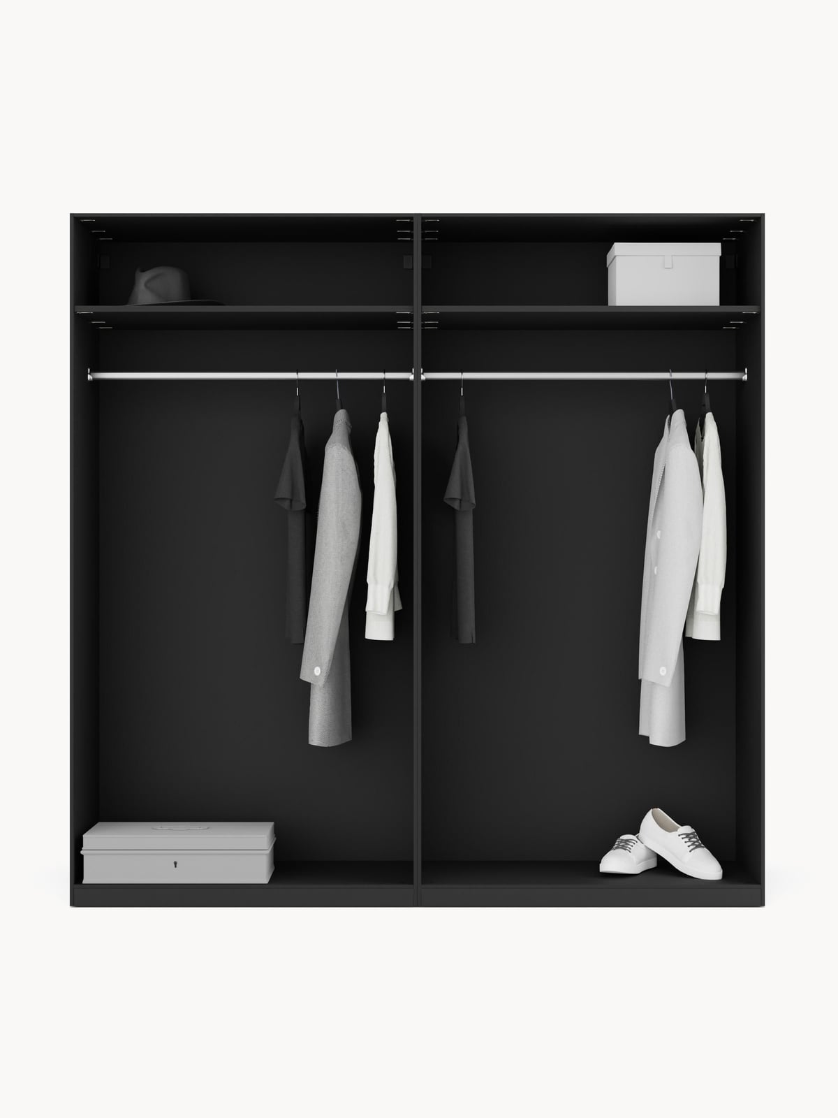 Fairlie Modular Hinge Door Wardrobe, 200 cm Wide, in various sizes