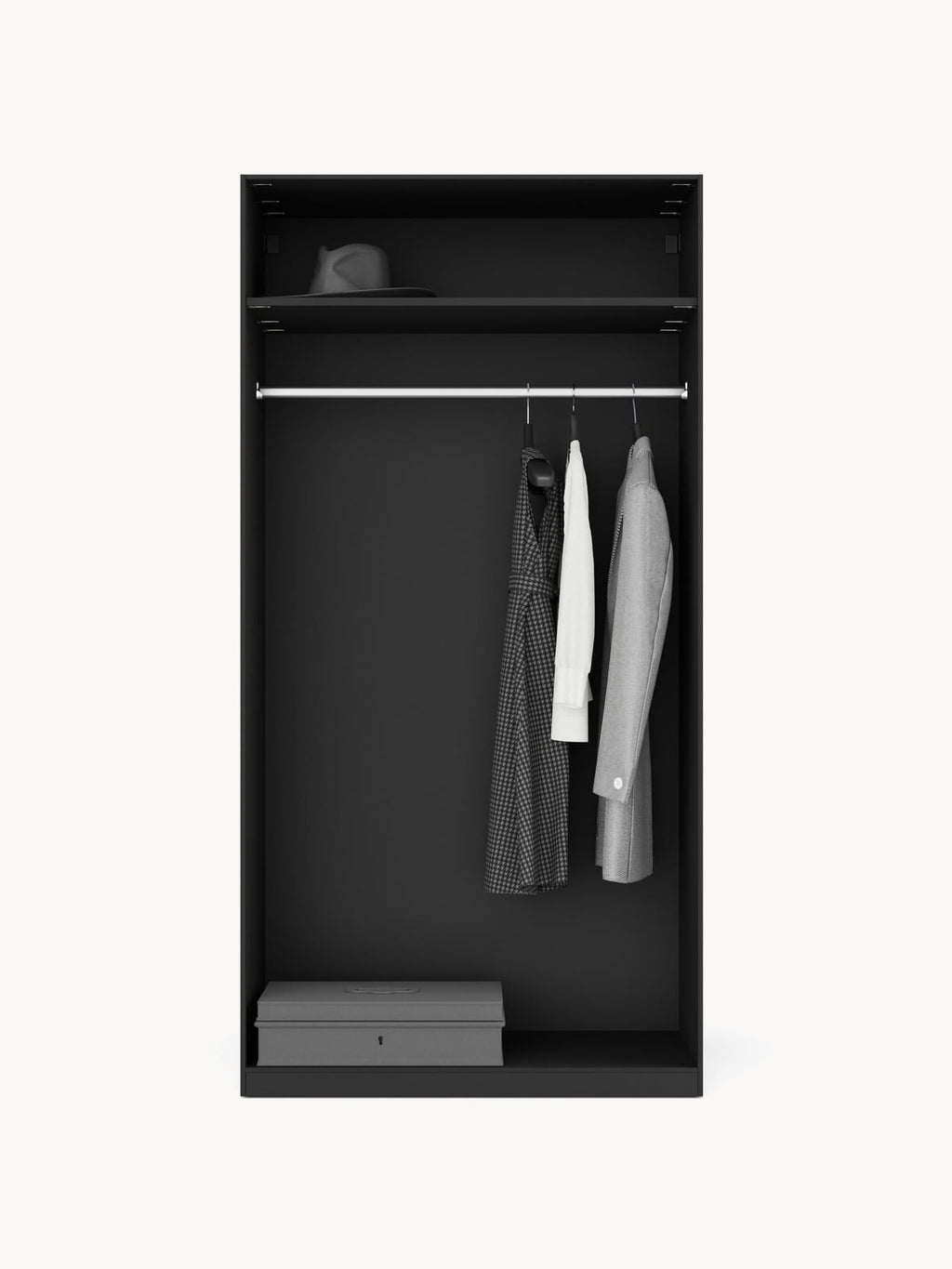Fairlie Modular Hinged Door Wardrobe, 100 cm Wide, in various sizes