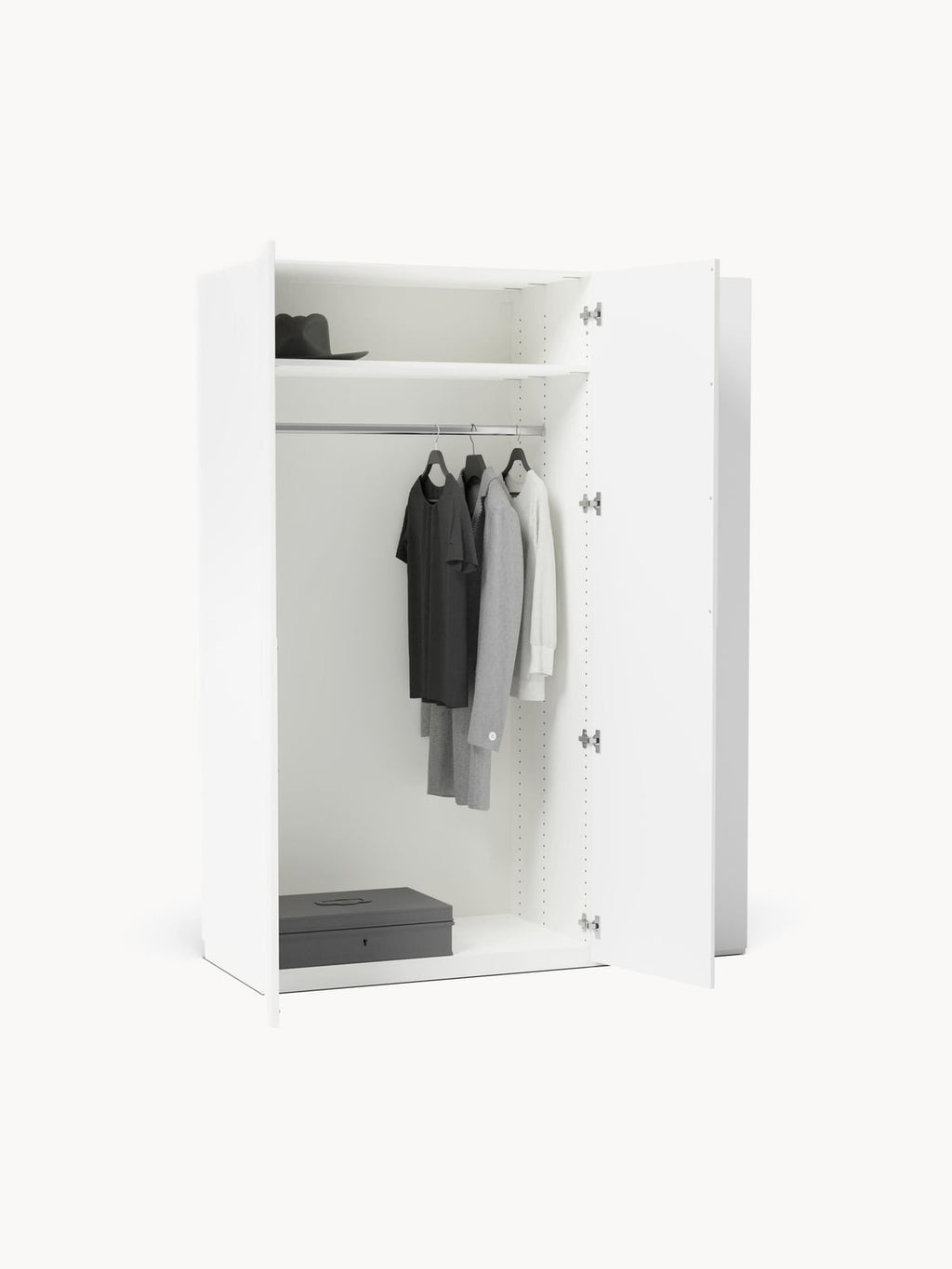 Fairlie Modular Hinged Door Wardrobe, 150 cm Wide, in various sizes