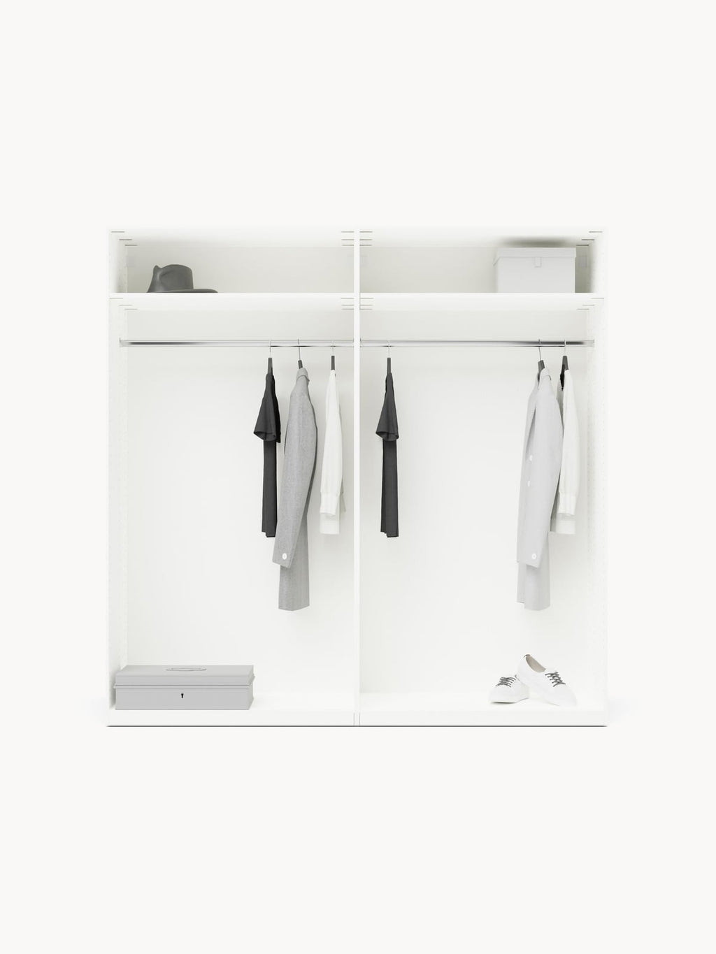 Fairlie Modular Hinged Door Wardrobe, 200 cm Wide, in various sizes