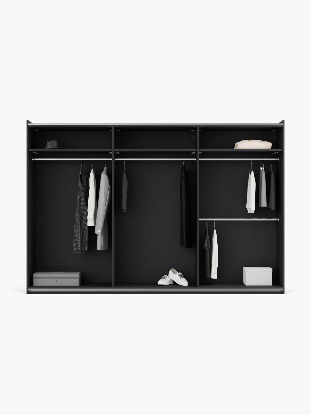 Fairlie Modular Sliding Door Wardrobe, 300 cm Wide, in various sizes