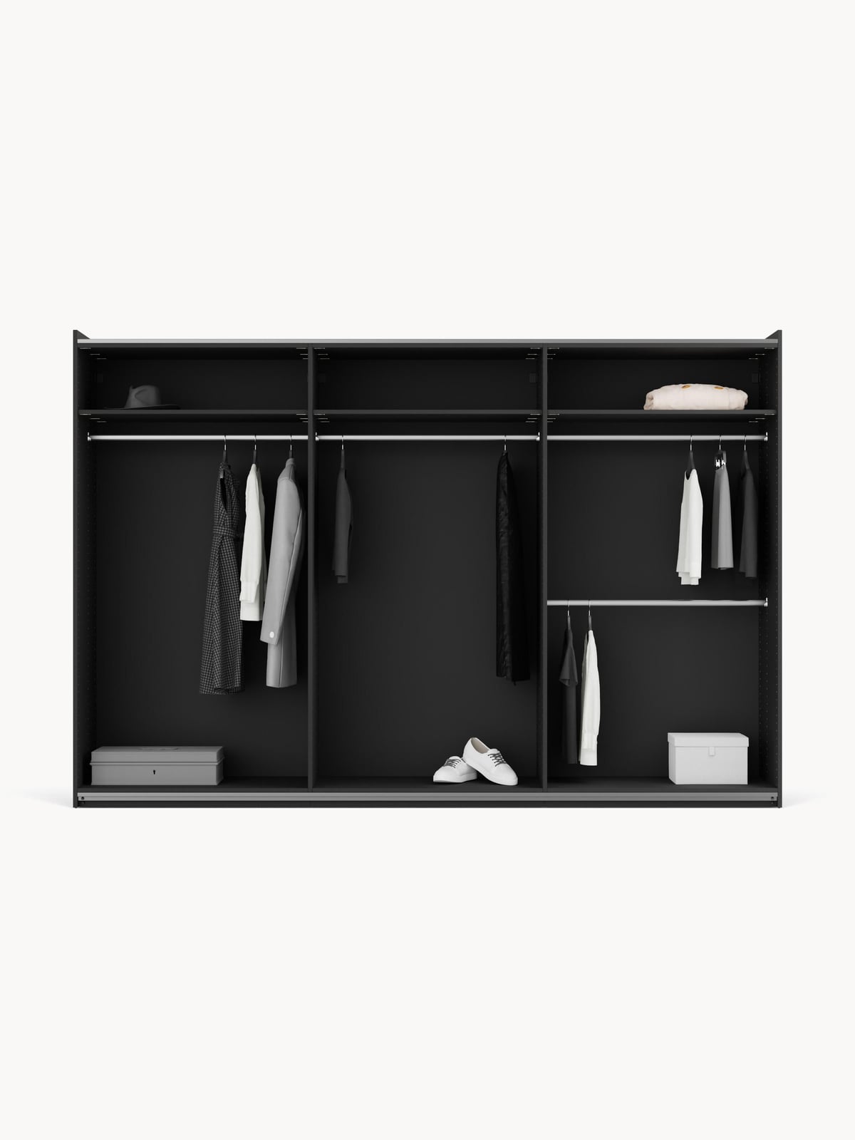 Fairlie Modular Sliding Door Wardrobe, 300 cm Wide, in various sizes